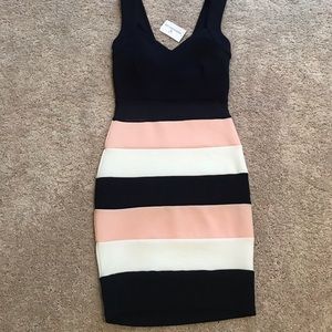 Brand new with tags!! Navy Blue/Pink/White Dress